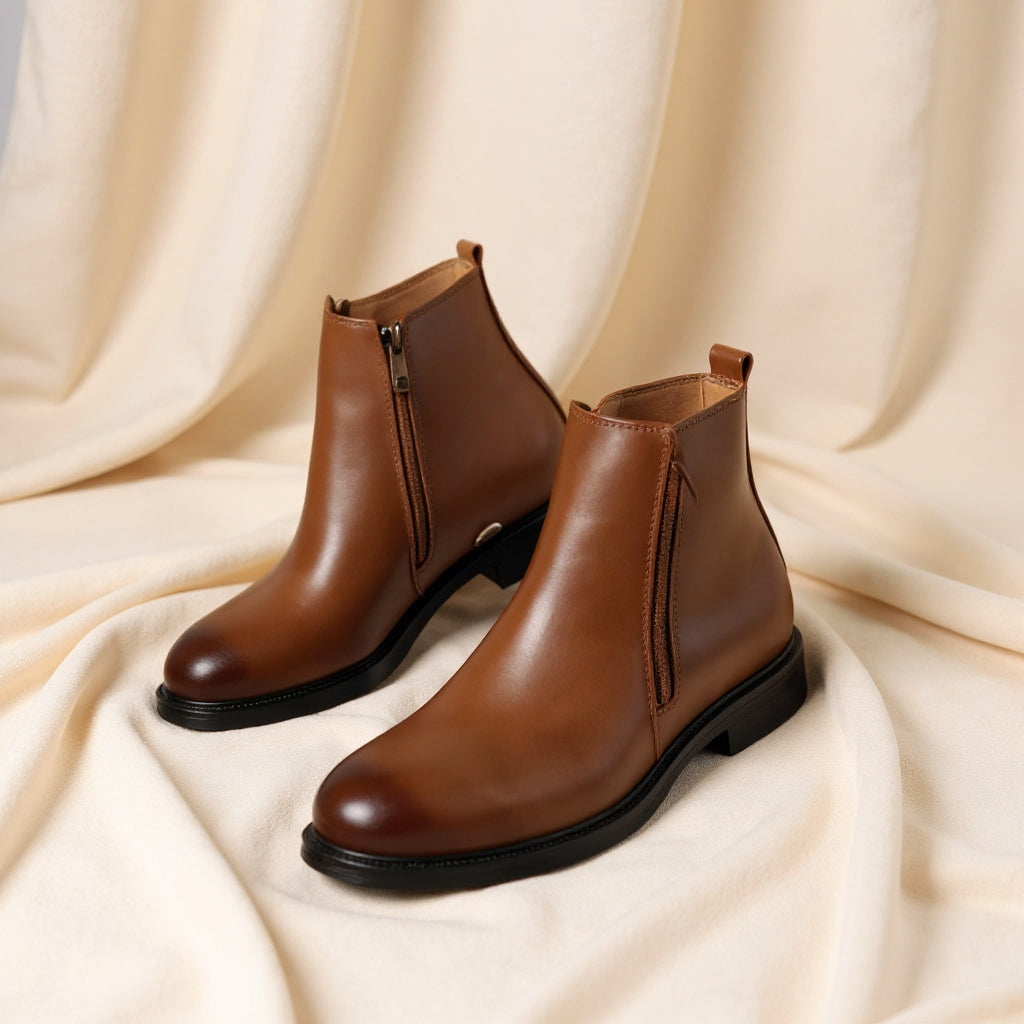 bottines dolcino en cuir véritable