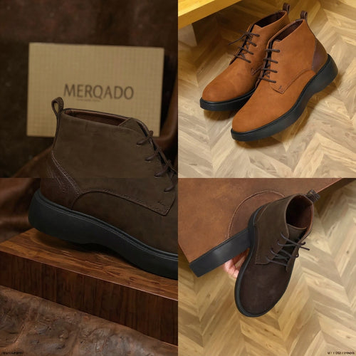bottines Chukka en cuir nubuck