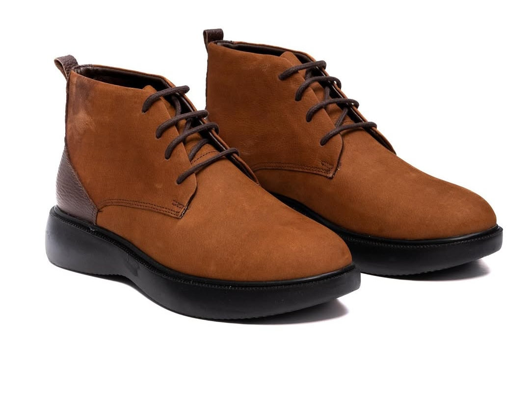 bottines Chukka en cuir nubuck