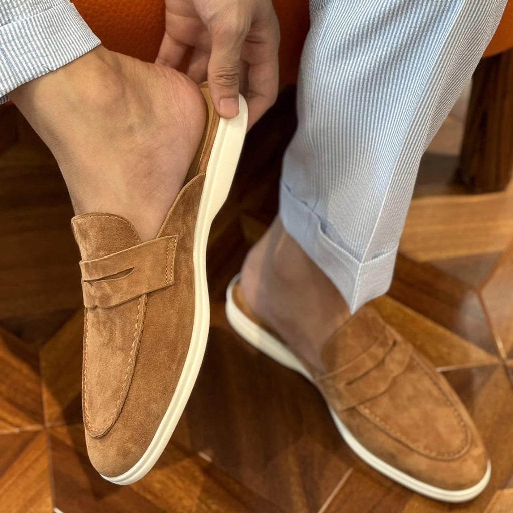 Mocassin homme en cuir véritable