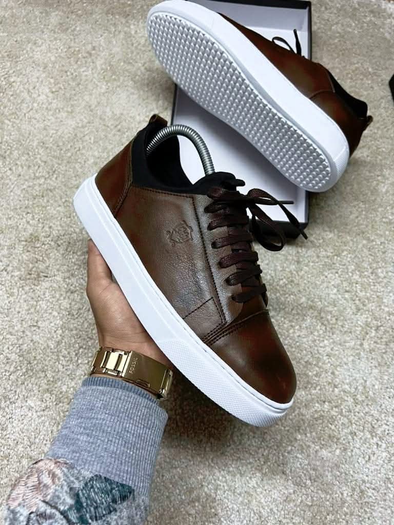 Chaussure oxford pour homme en cuir véritable