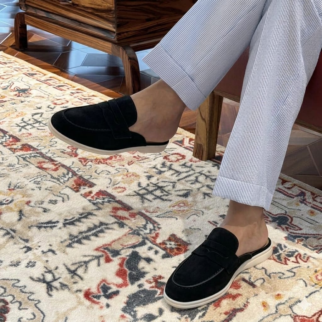Mocassin homme en cuir véritable
