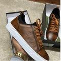 Chaussure oxford pour homme en cuir véritable
